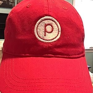 Red Pure Barre baseball hat